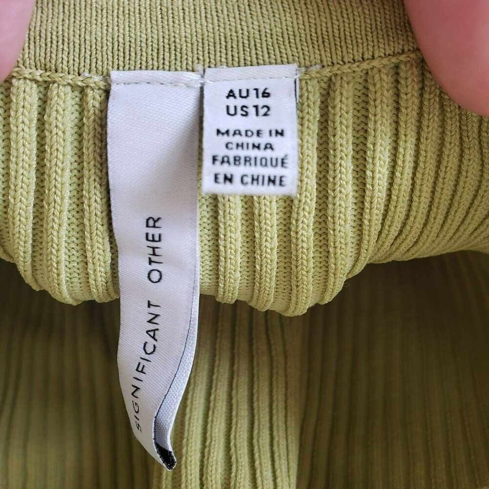 Significant Other Pistachio Green Knit Midi Dress Spring Revolve Australian - Picture 12 of 15